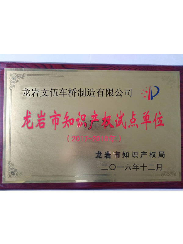 知識產(chǎn)權試點單位